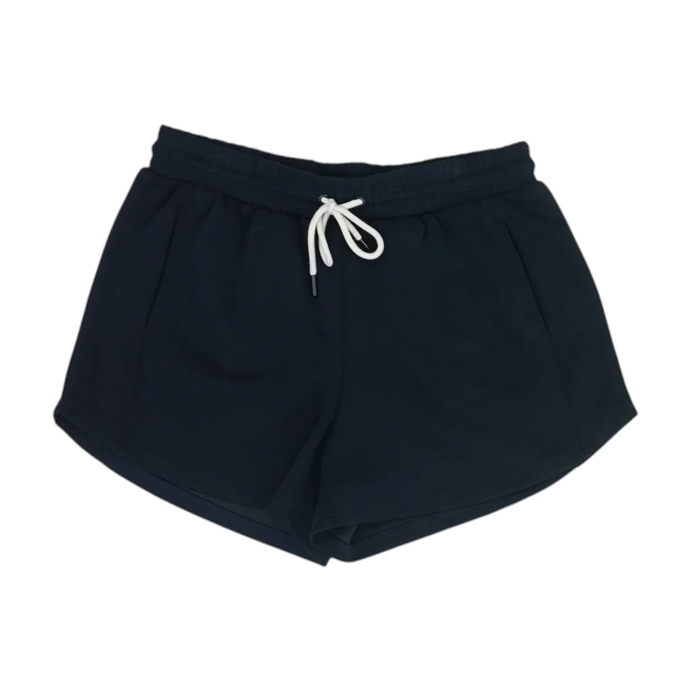 Navy Solid Active Shorts