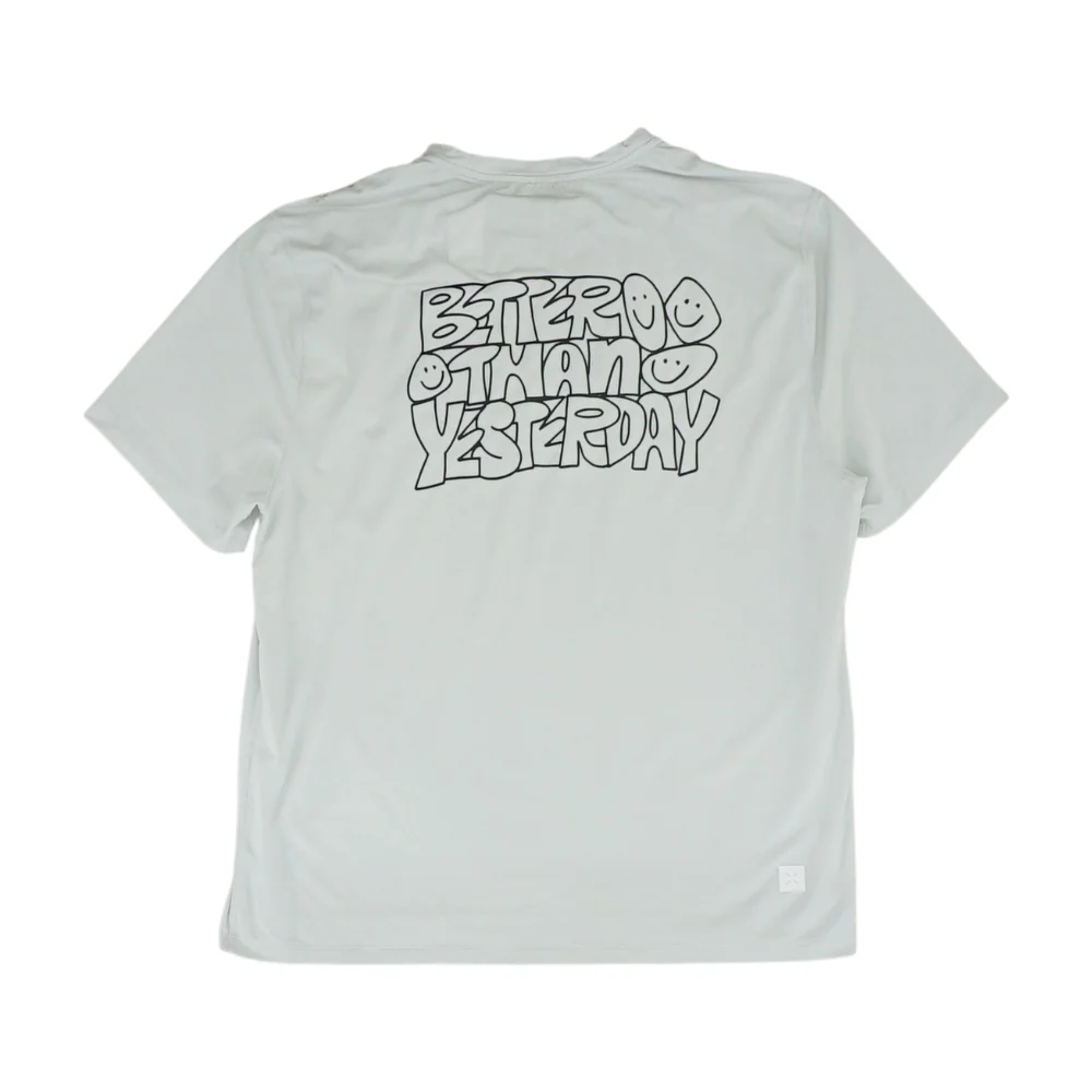White Solid Active T-Shirt - Image 2