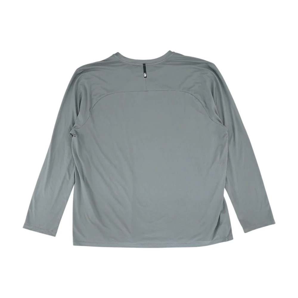Gray Solid Active T-Shirt - Image 2