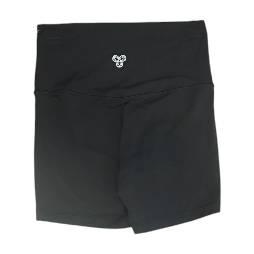 Black Solid Active Shorts - Image 2
