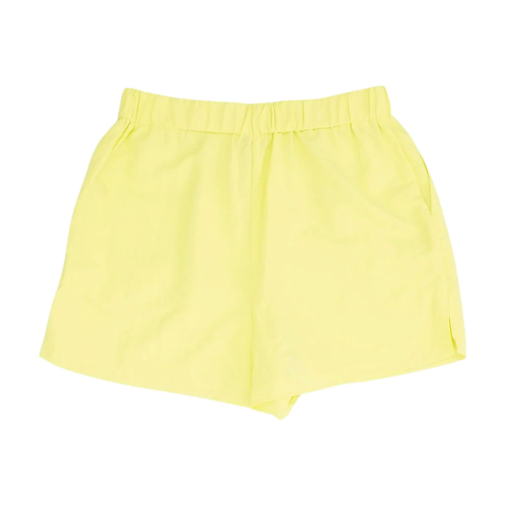 Green Solid Active Shorts - Image 2