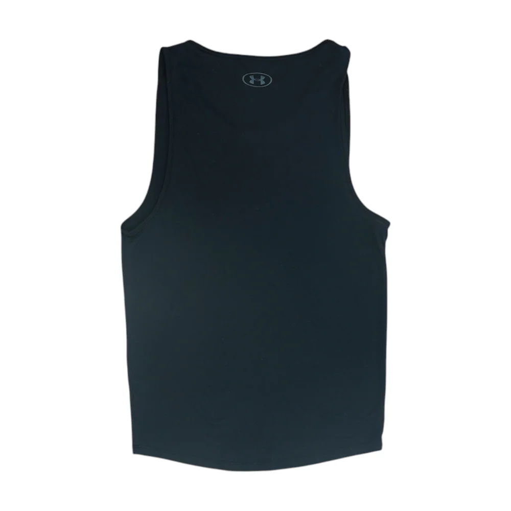 Black Solid Active Tank - Image 2