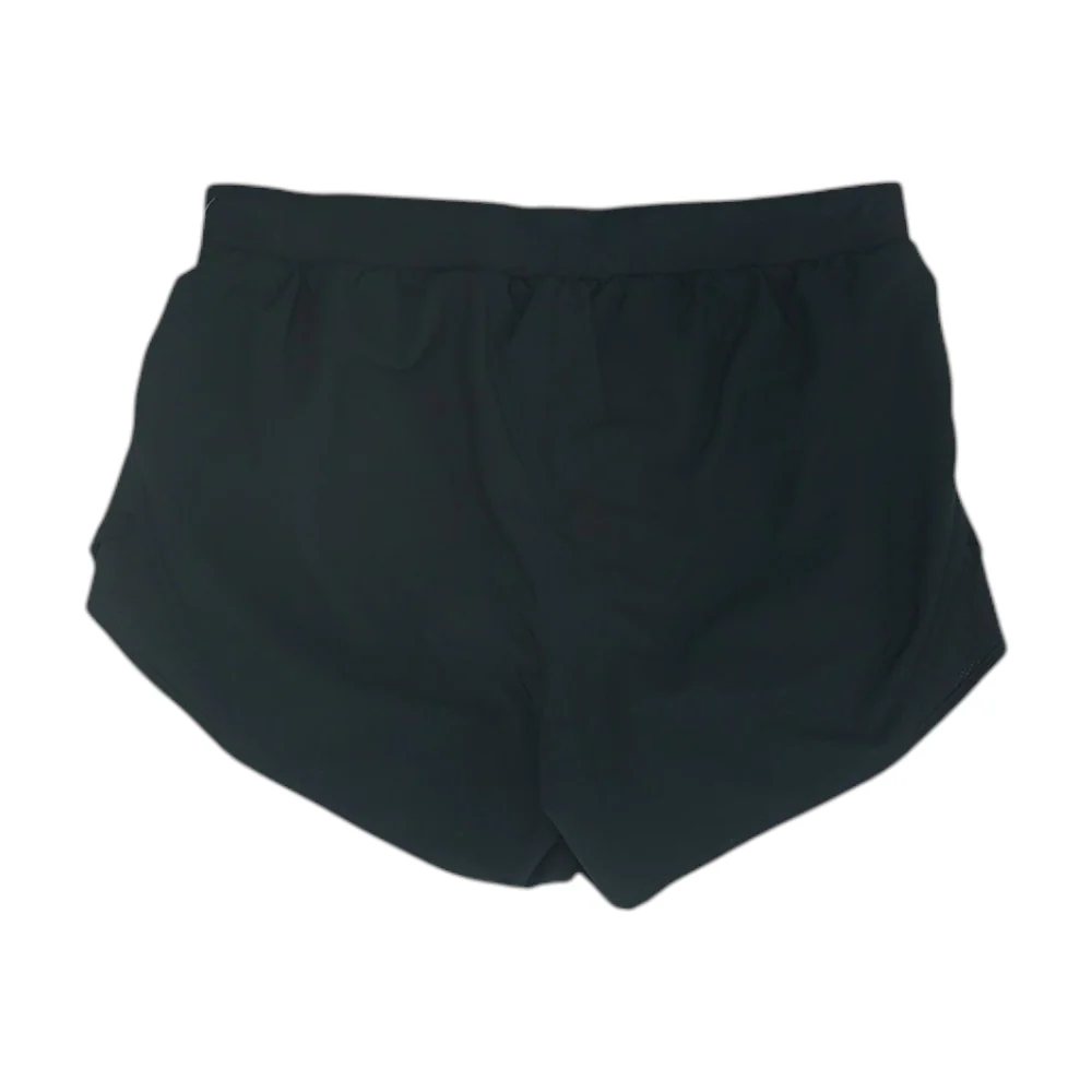 Black Solid Active Shorts - Image 2