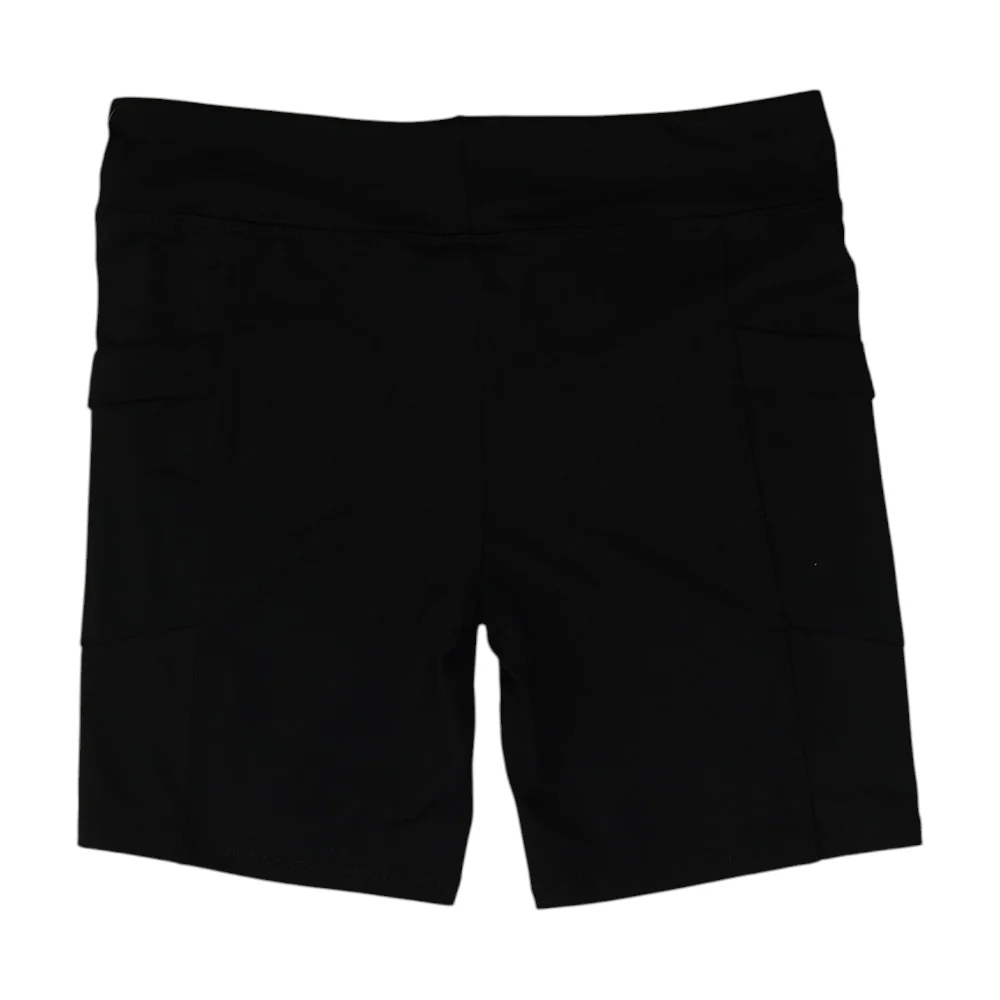 Black Solid Active Shorts - Image 2