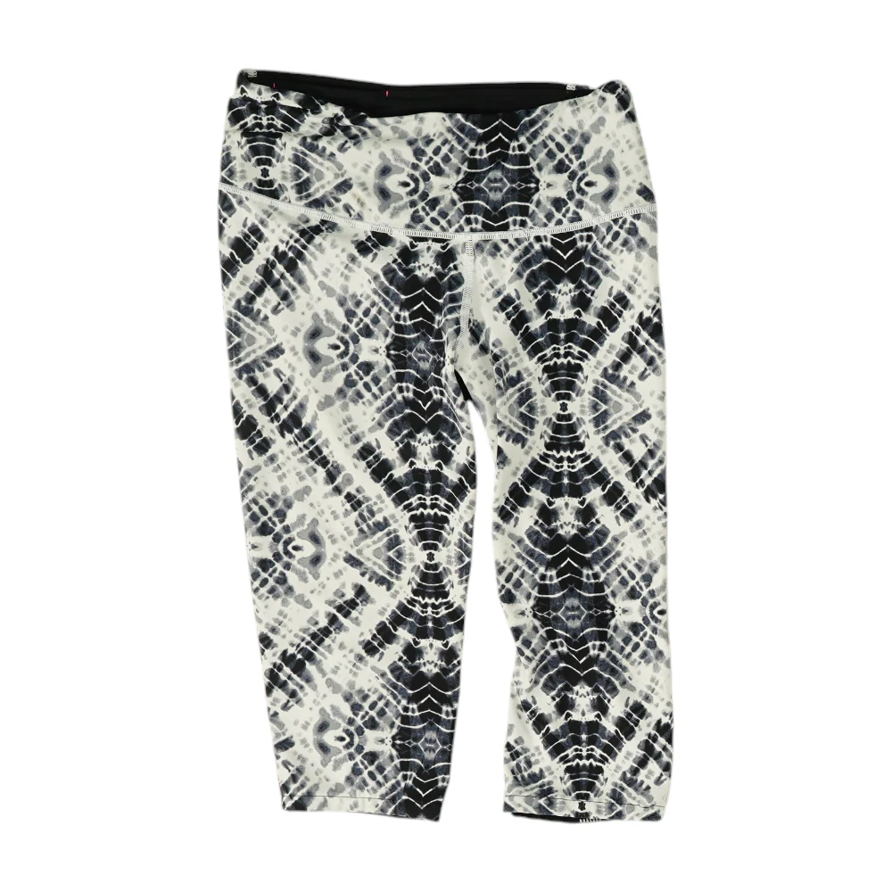White Tie-Dye Active Leggings