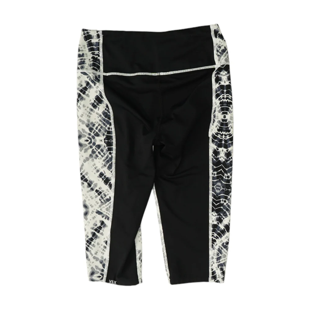 White Tie-Dye Active Leggings - Image 2