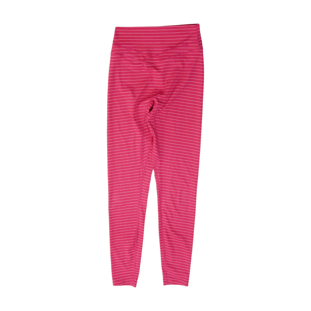 Pink Striped Active Leggings