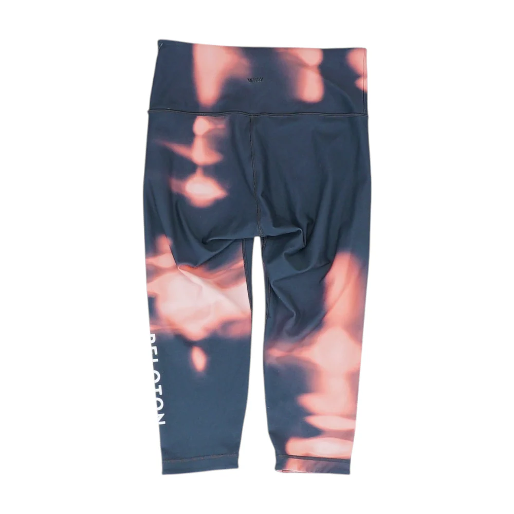 Black Abstract Active Leggings - Image 2