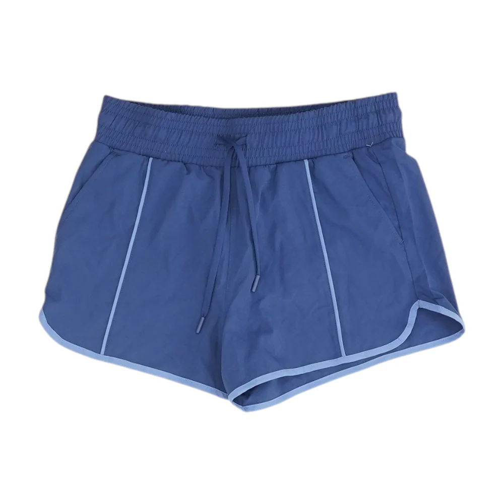 Navy Solid Active Shorts
