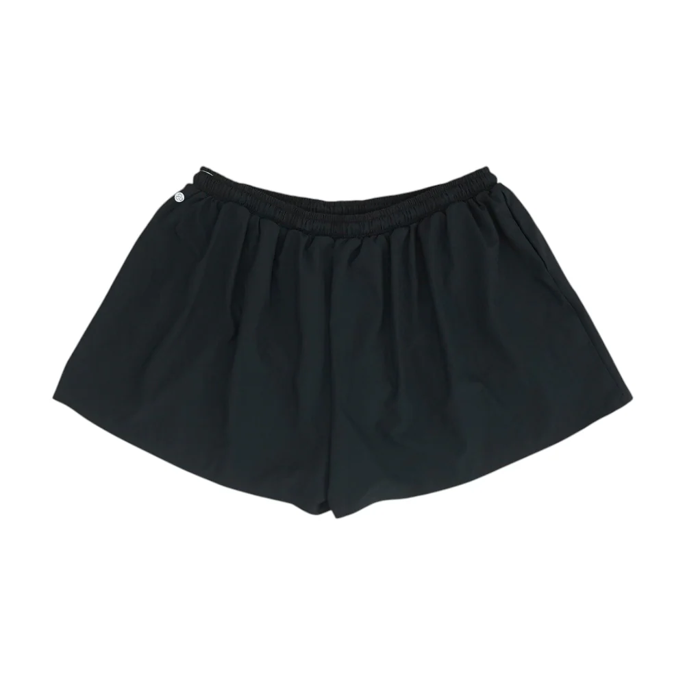 Black Solid Active Shorts - Image 2
