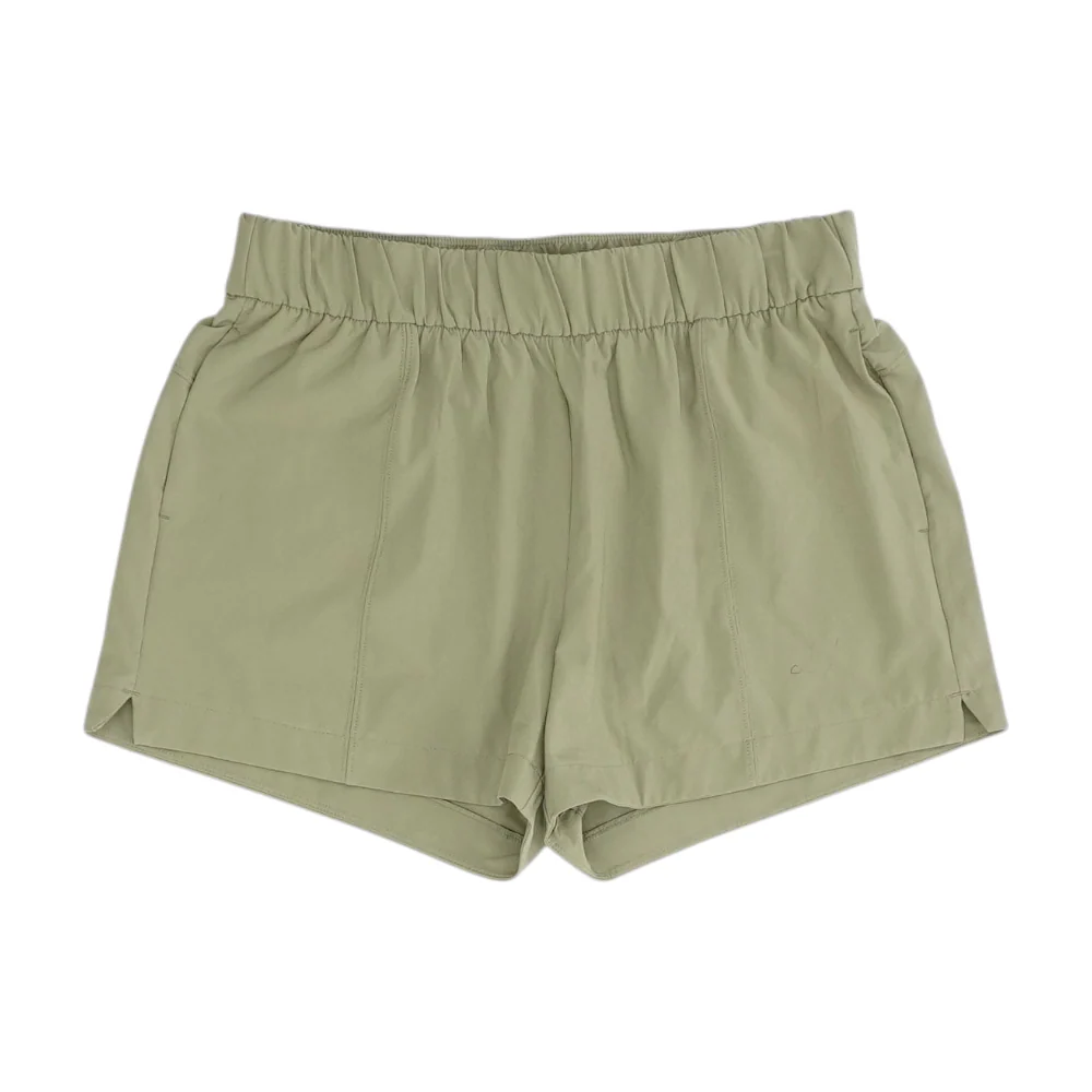 Gray Solid Active Shorts