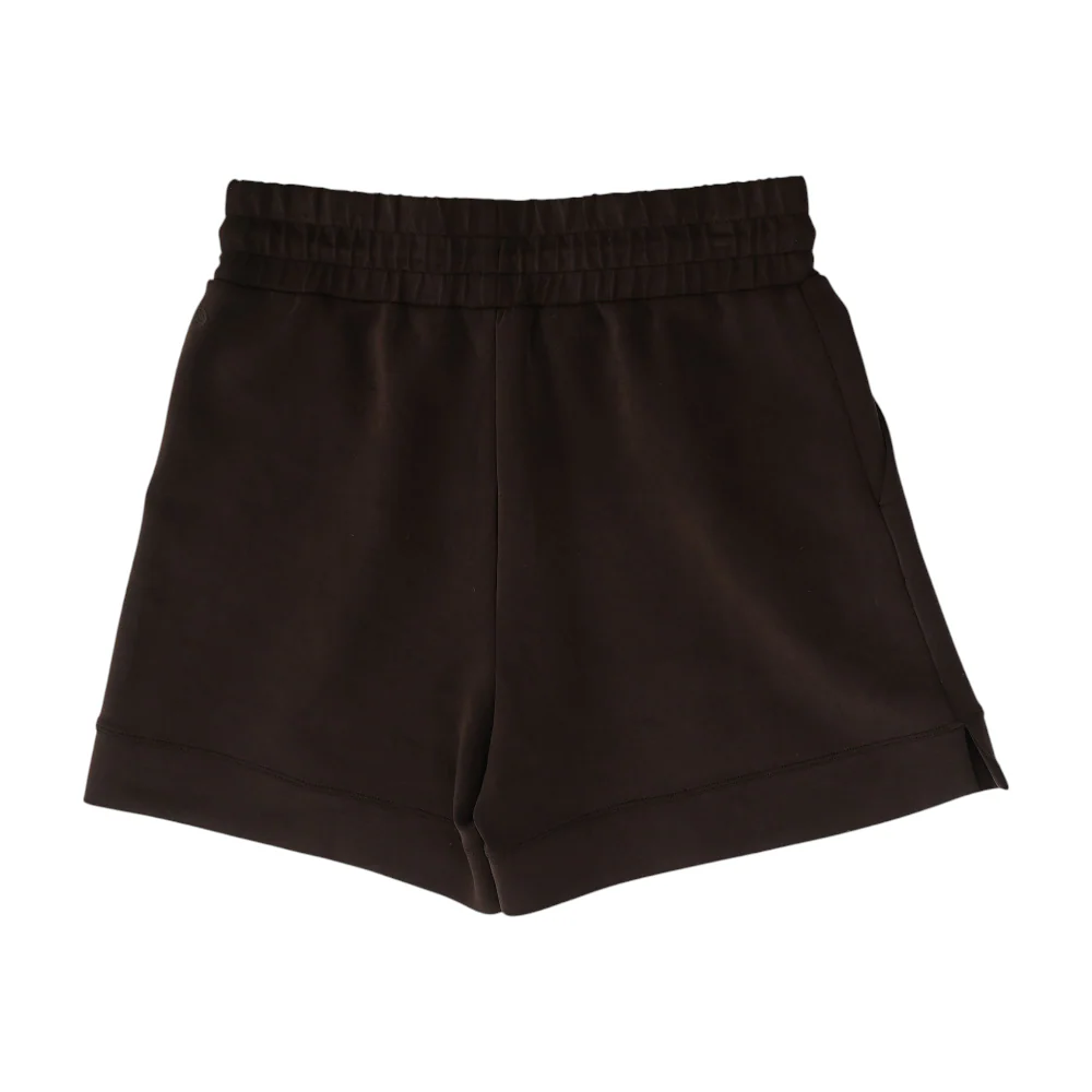Brown Solid Active Shorts - Image 2