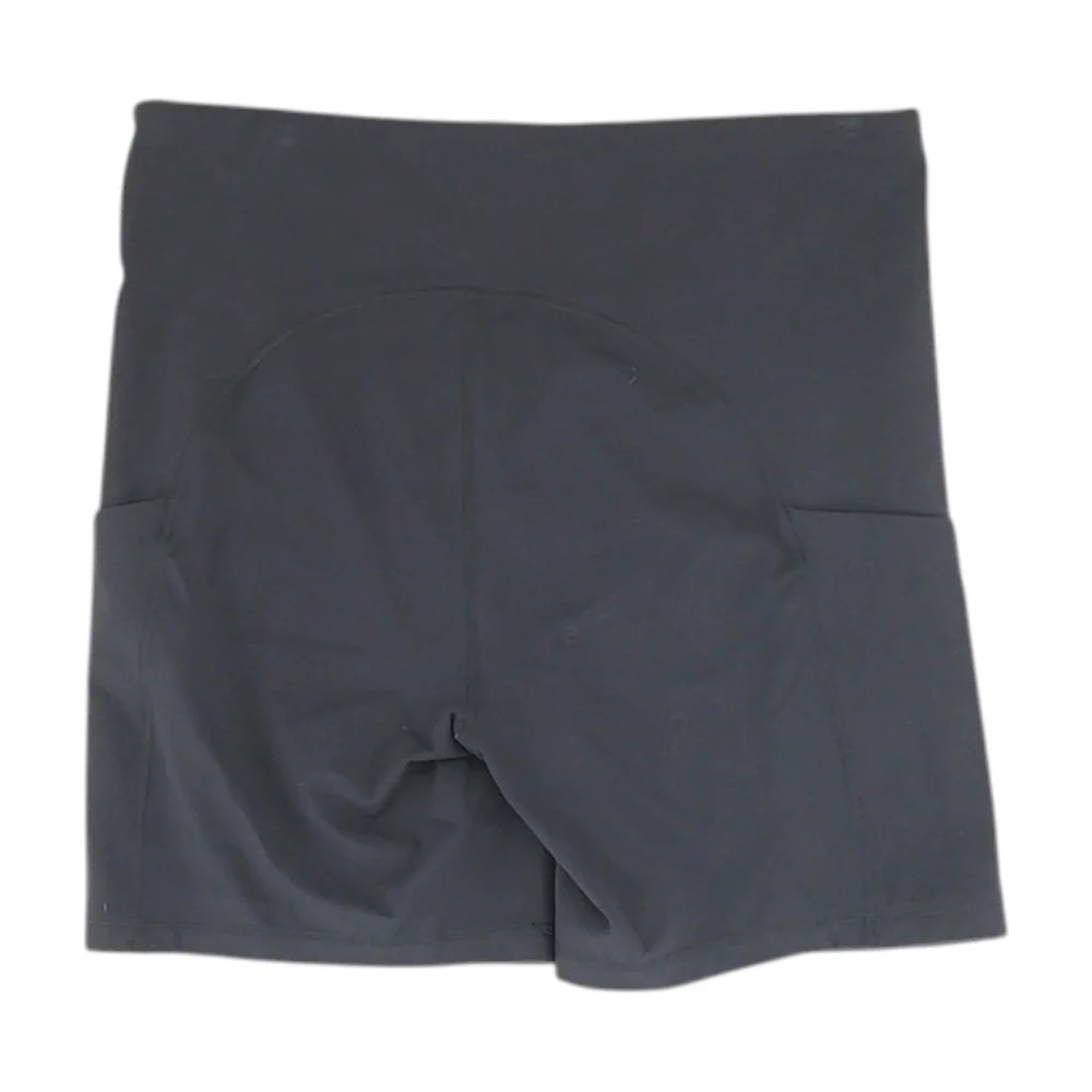 Black Solid Active Shorts - Image 2
