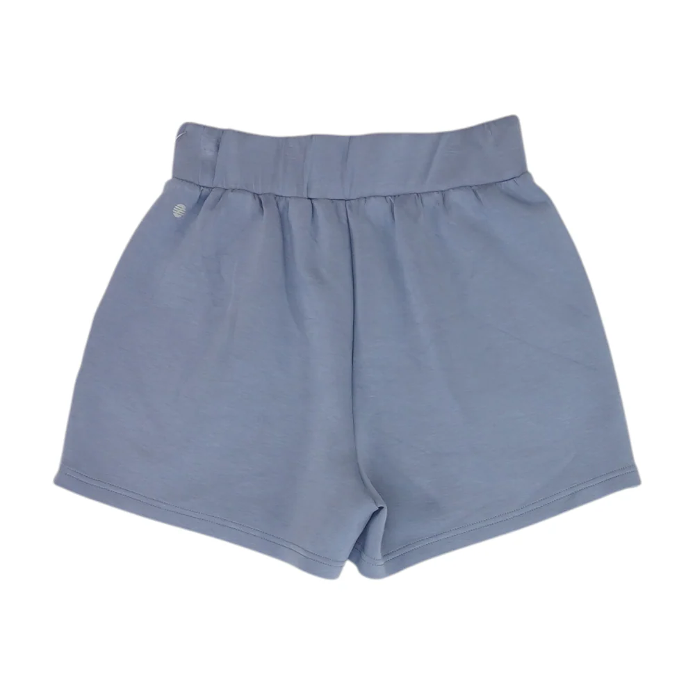 Blue Solid Active Shorts - Image 2
