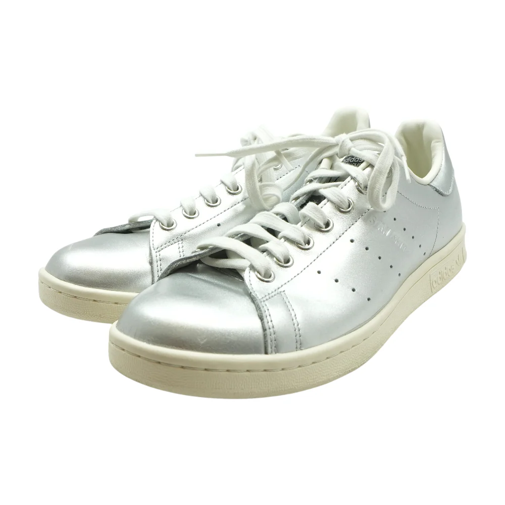 Stan Smith Silver Metallic Low-Top Athletic Shoes