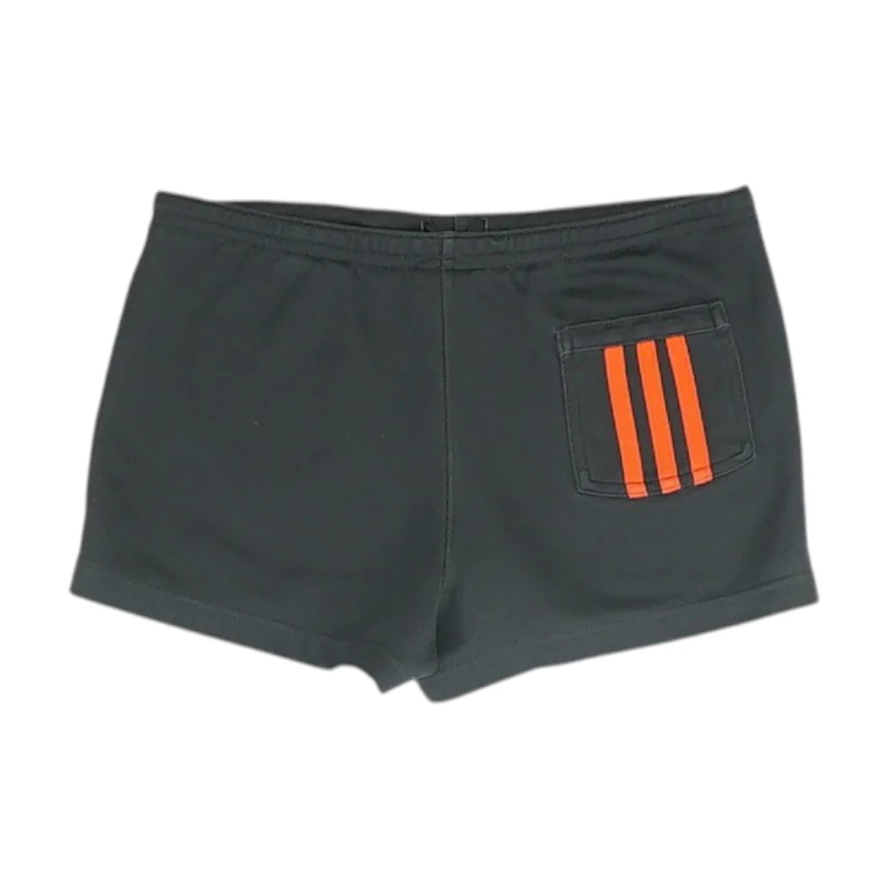Black Solid Active Shorts - Image 2