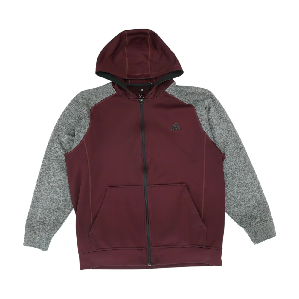 Maroon Color Block Jacket