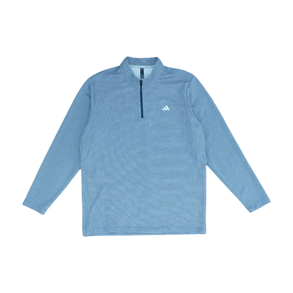Gray Solid 1/4 Zip Pullover