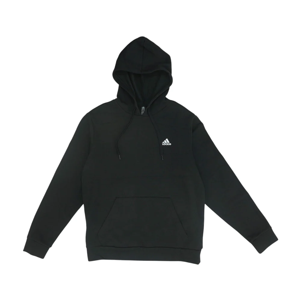 Black Solid Hoodie Pullover