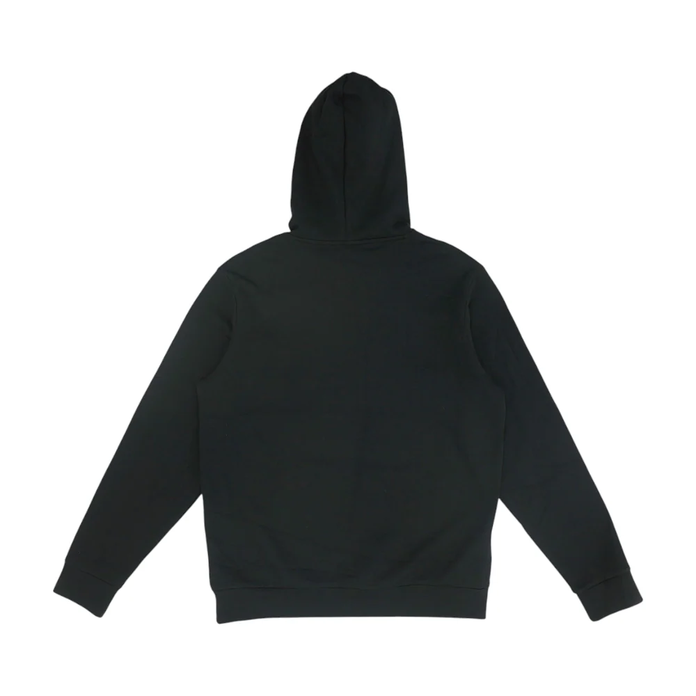Black Solid Hoodie Pullover - Image 2