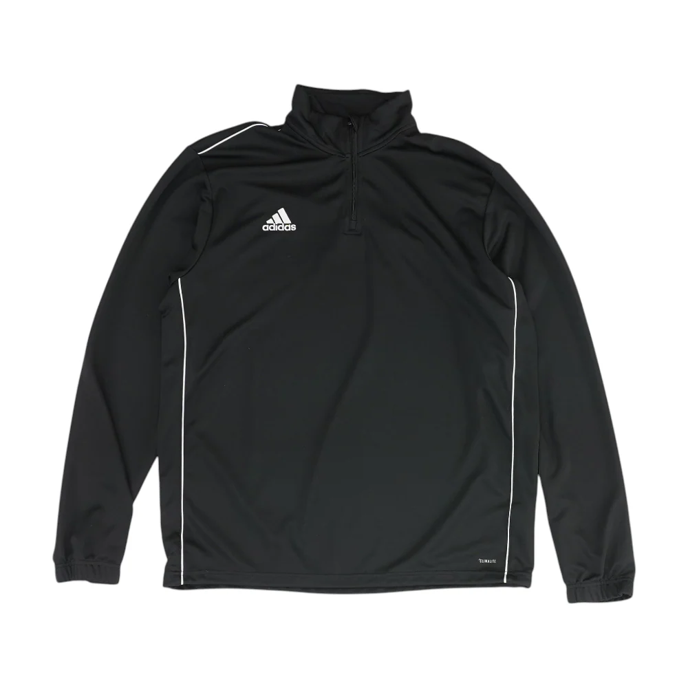 Black Solid 1/4 Zip Pullover