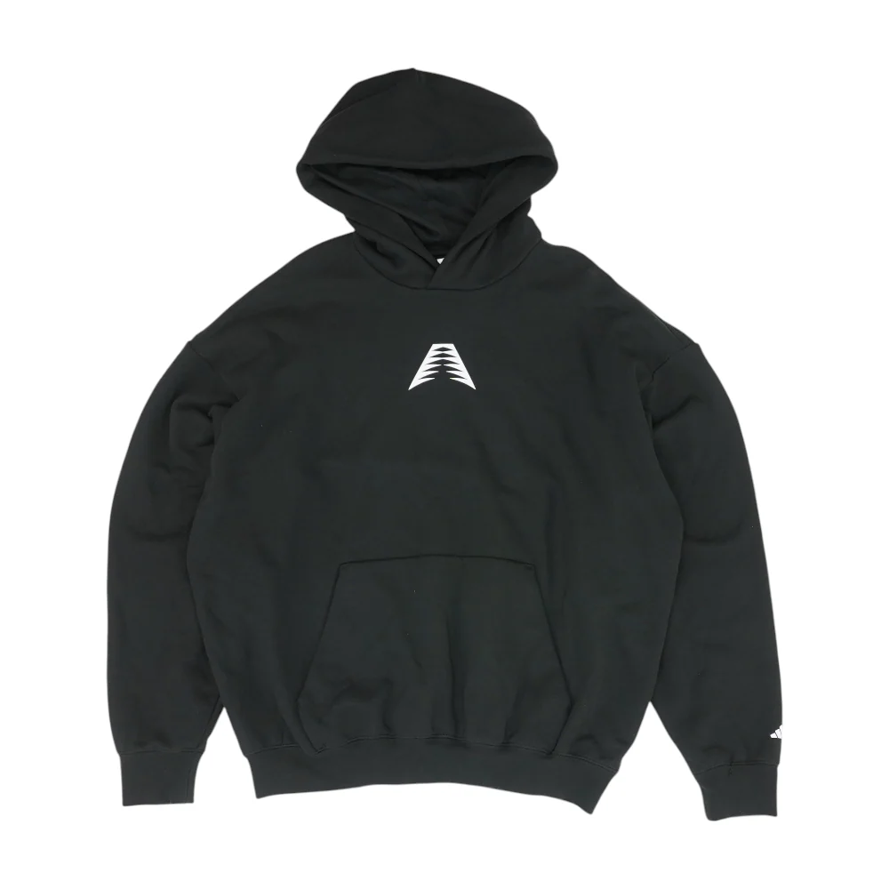 Black Graphic Hoodie Pullover