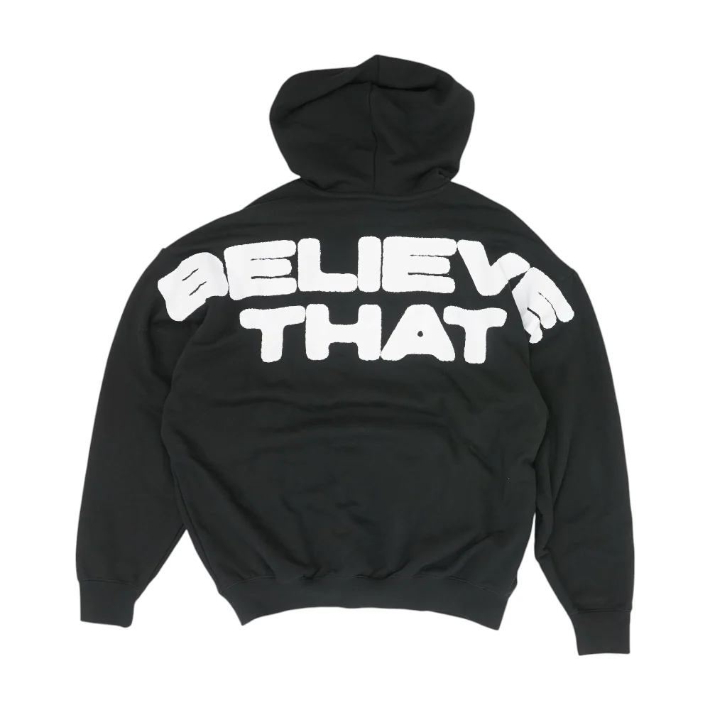 Black Graphic Hoodie Pullover - Image 2