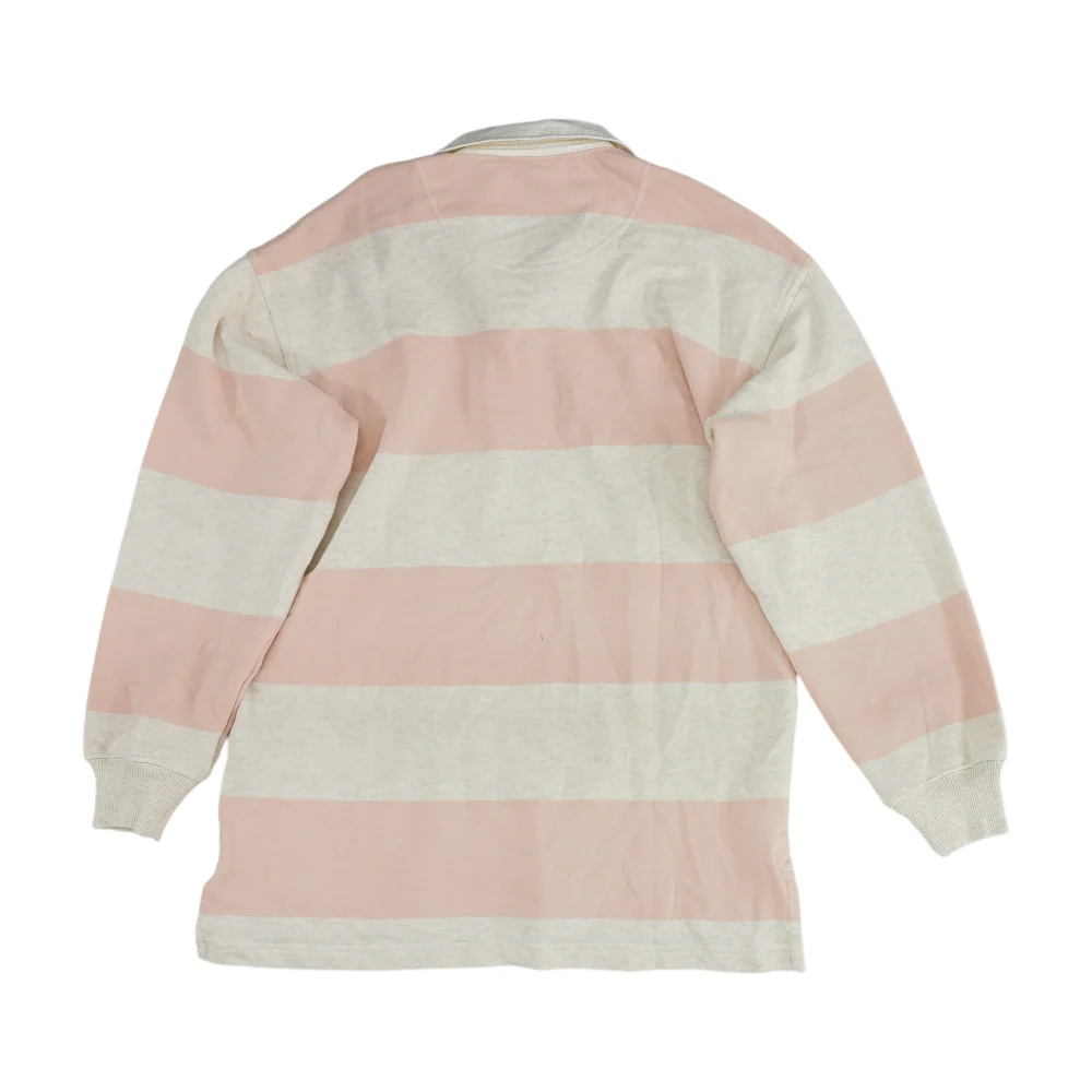 Pink Striped Sweatshirt Pullover - Image 2