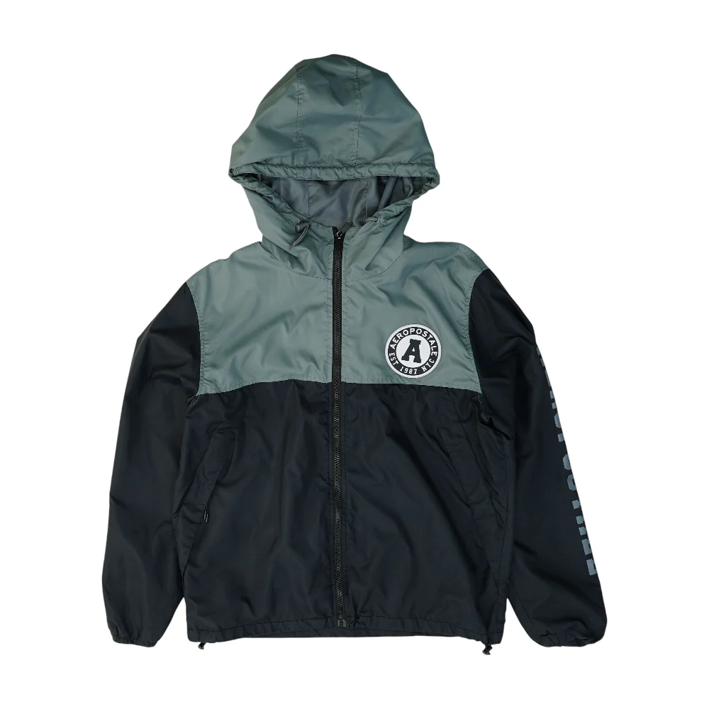Gray Color Block Jacket