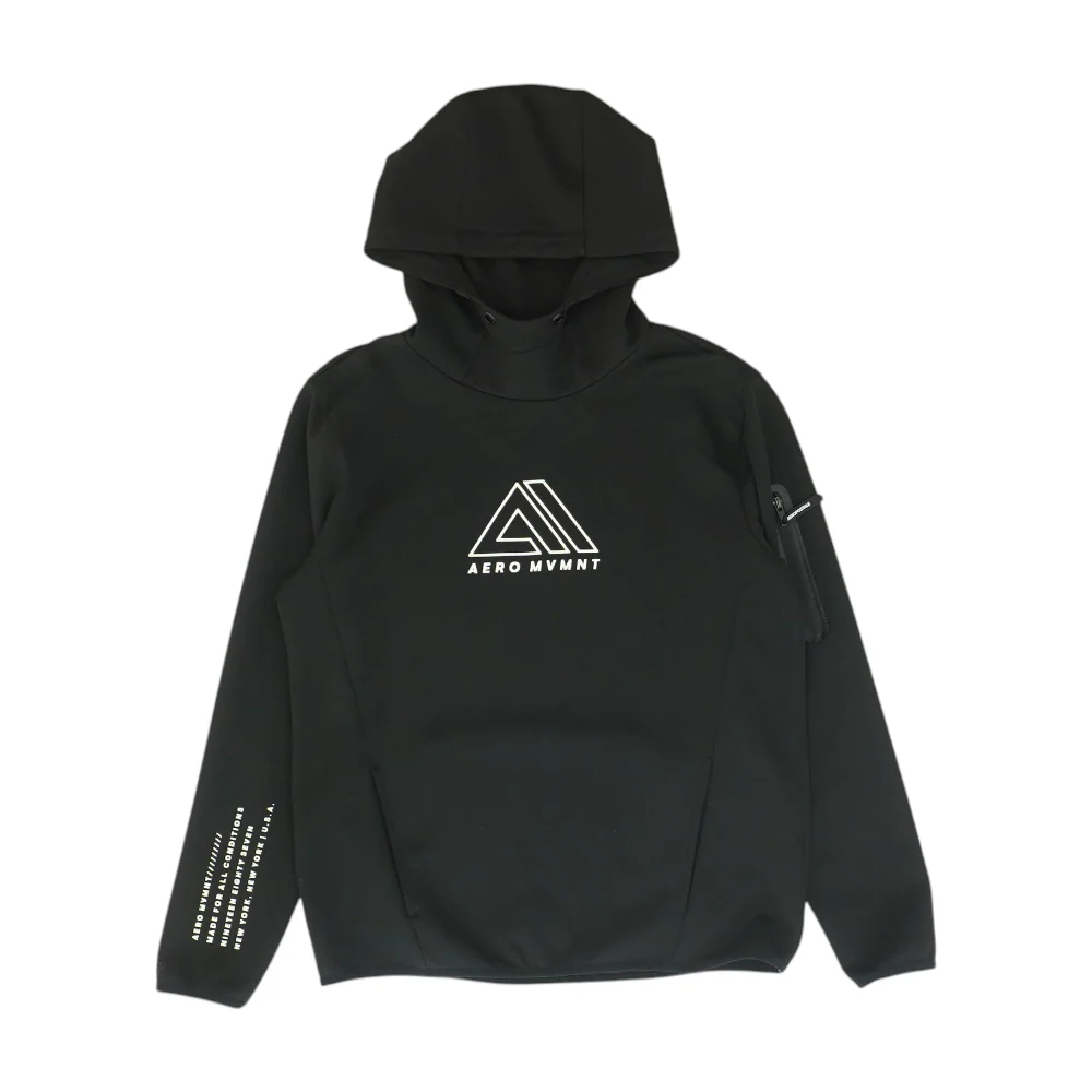 Black Solid Hoodie Pullover