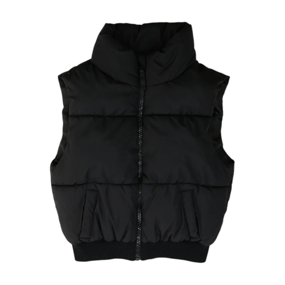 Black Solid Vest