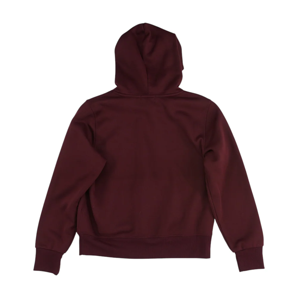 Maroon Solid Hoodie Pullover - Image 2