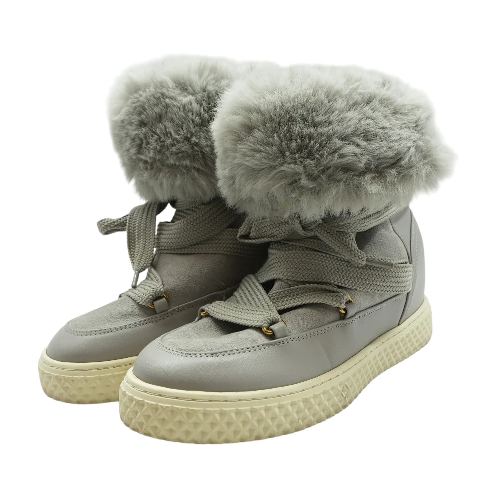Gray Winter Boots