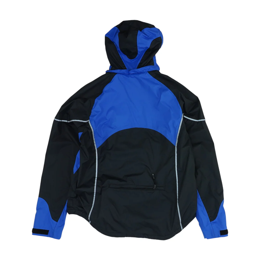 Blue Color Block Rain Jacket - Image 2