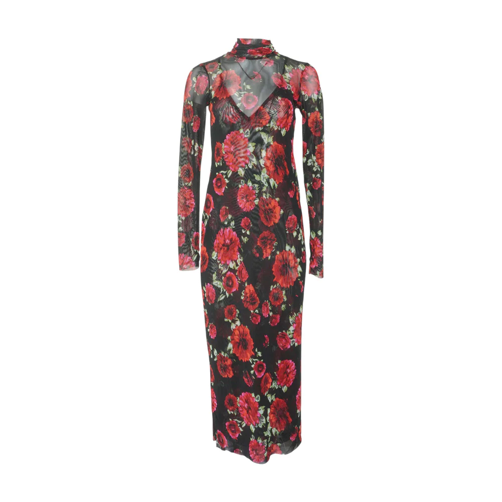 Black Floral Maxi Dress