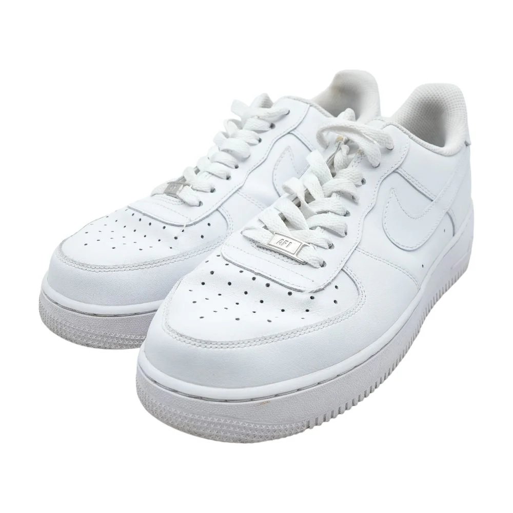 Air Force 1 '07 White Leather Low Top Athletic Shoes