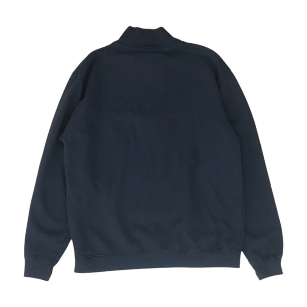 Navy Solid 1/4 Zip Pullover - Image 2