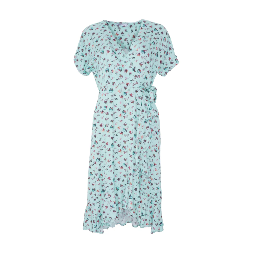 Green Floral Midi Dress