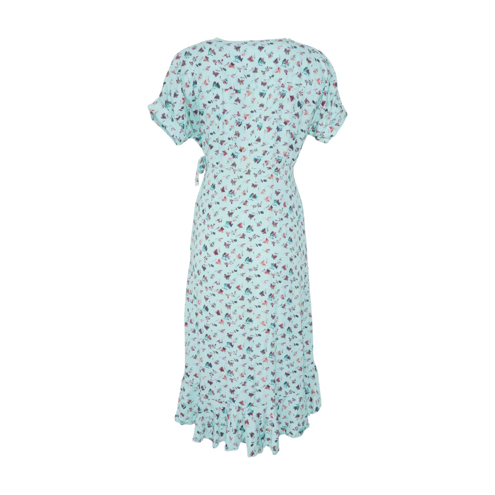 Green Floral Midi Dress - Image 2