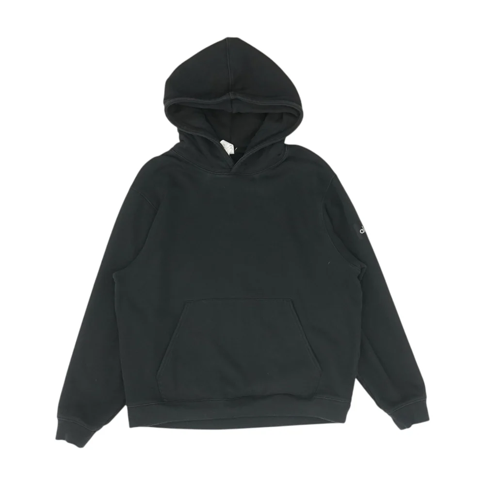 Black Solid Hoodie Pullover