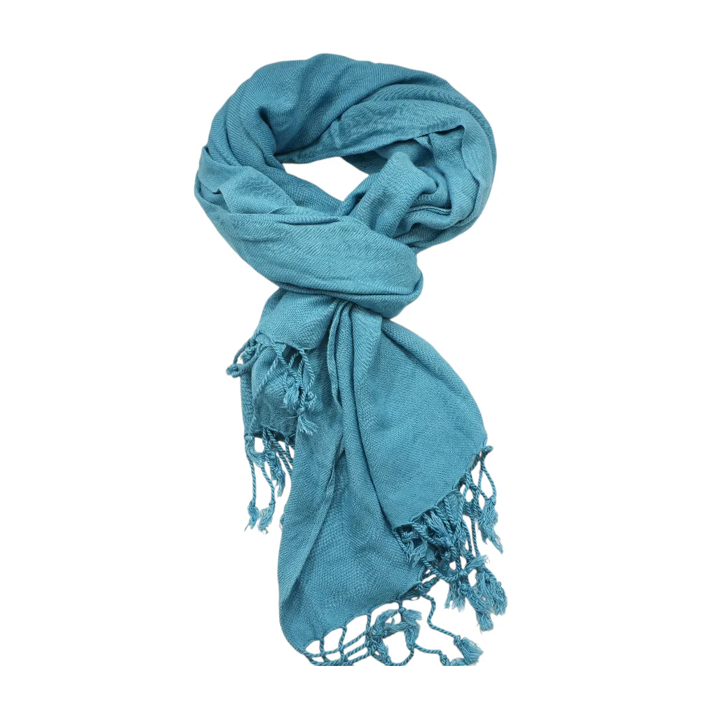 Blue Viscose Scarf - Image 2