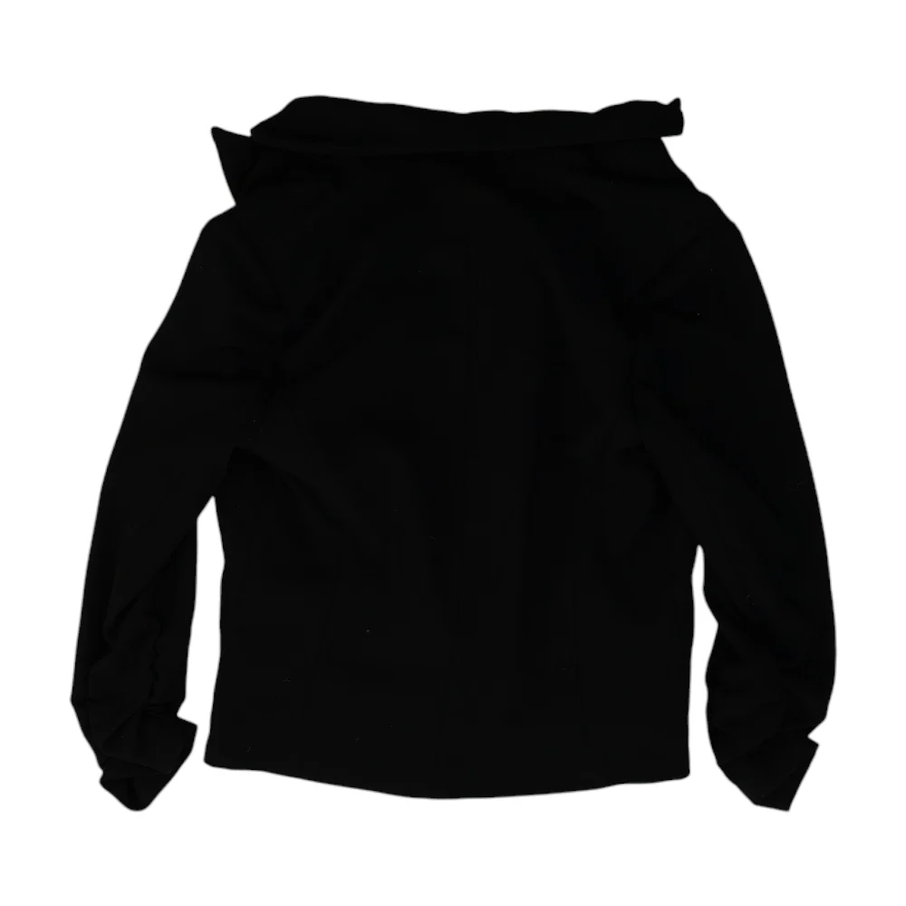Black Solid Blazer - Image 2