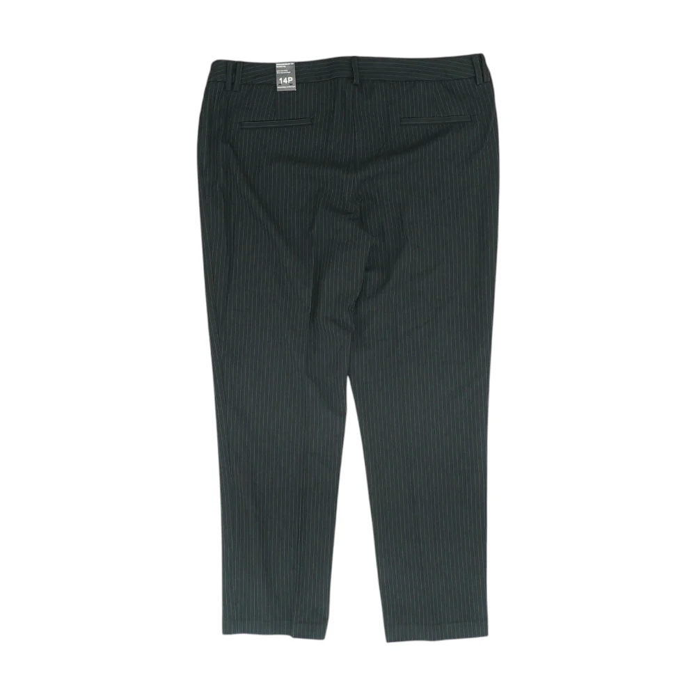 Black Petite Striped Regular Pants - Image 2