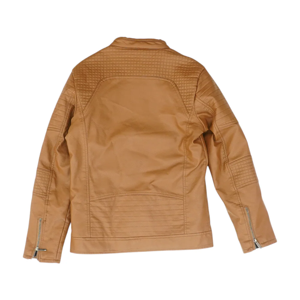 Brown Solid Jacket - Image 2