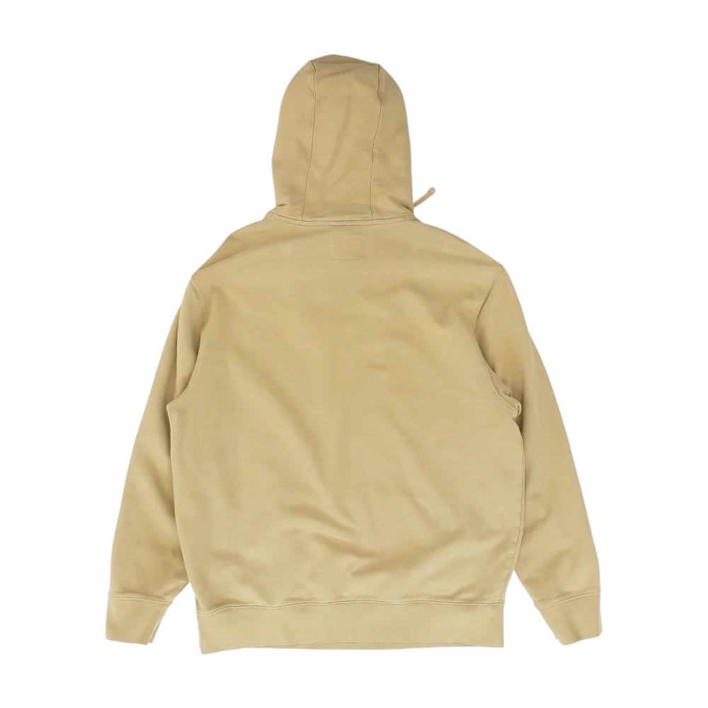 Khaki Solid Hoodie Pullover - Image 2