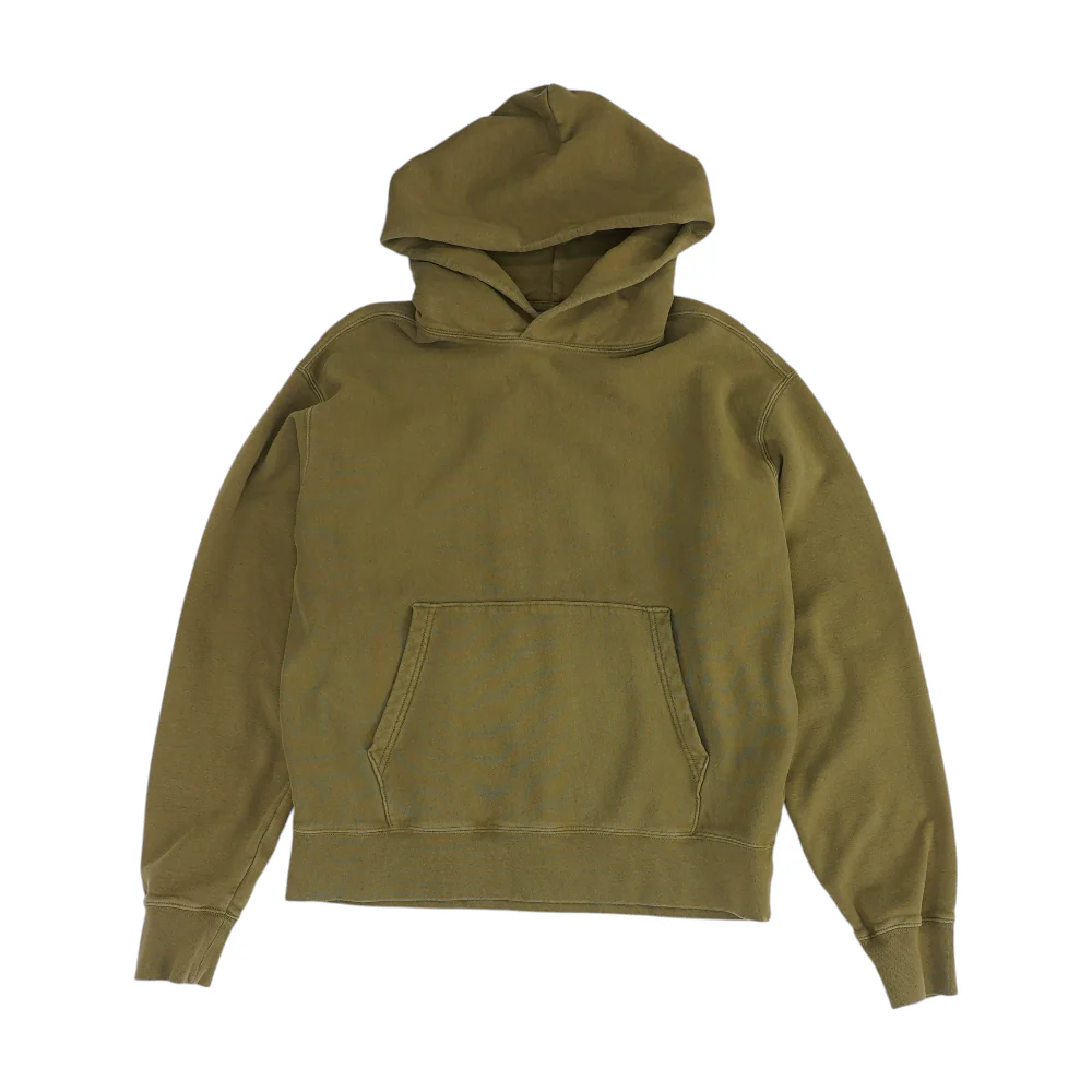 Olive Solid Hoodie Pullover