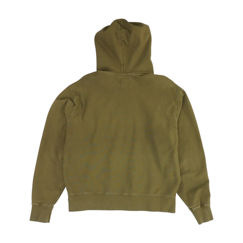 Olive Solid Hoodie Pullover - Image 2