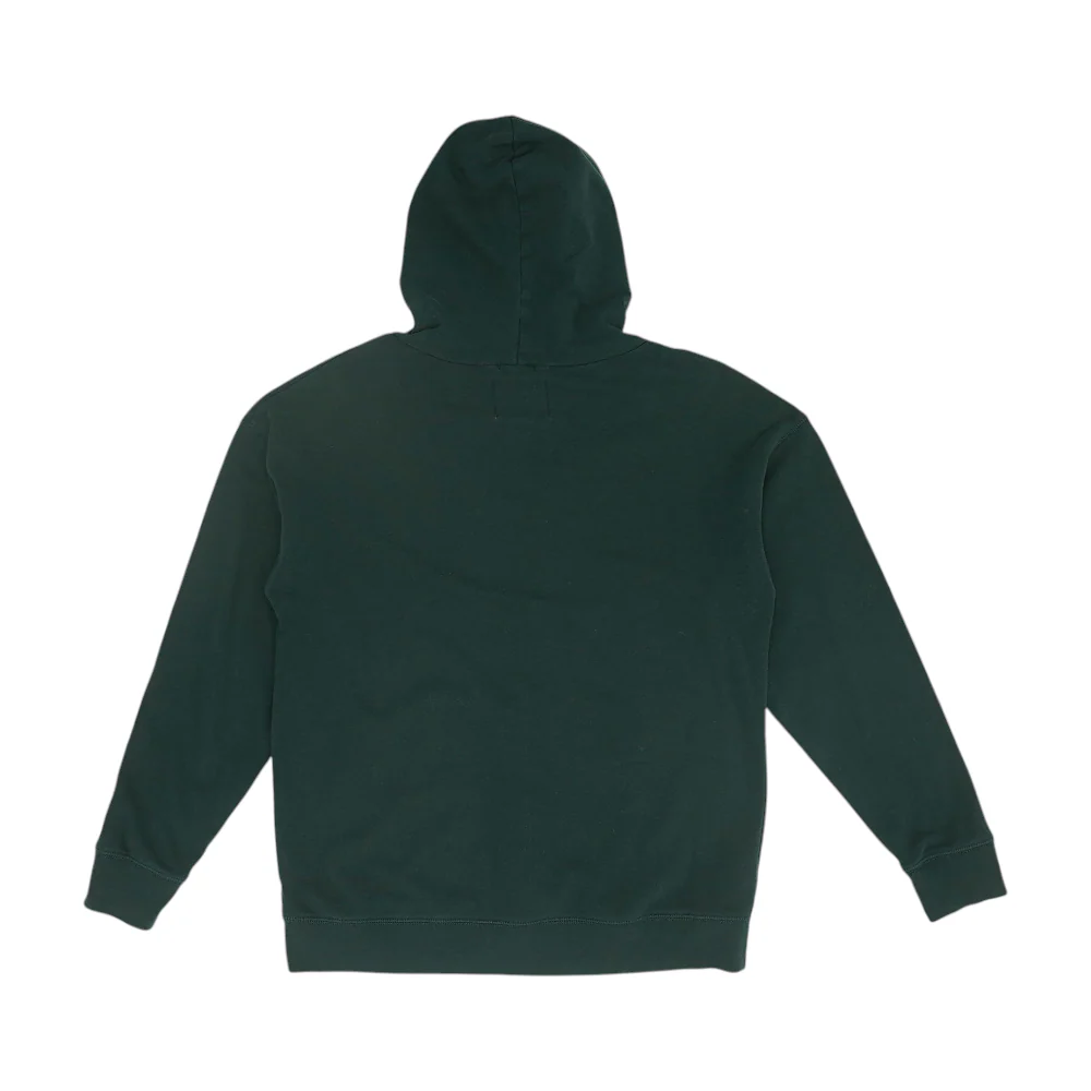 Green Solid Hoodie Pullover - Image 2