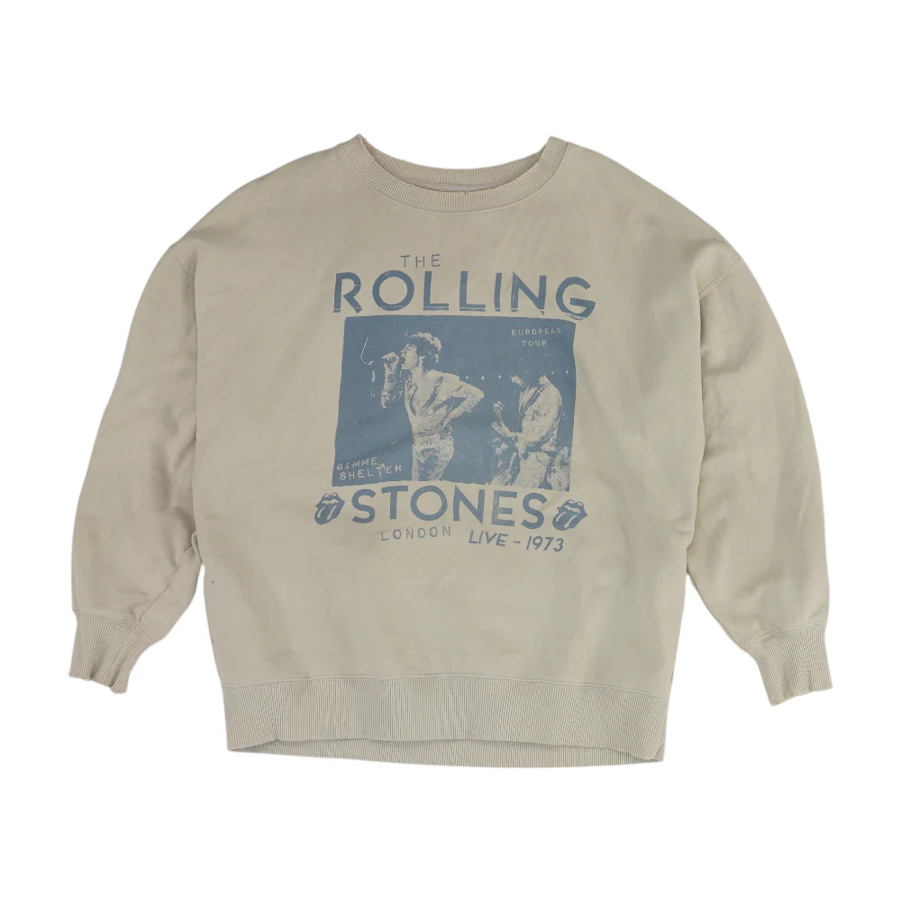 Gray Solid Sweatshirt Pullover