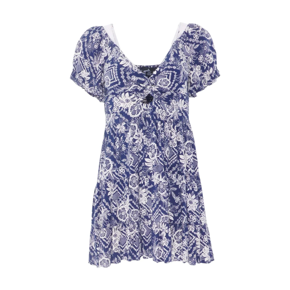 Navy Floral Mini Dress